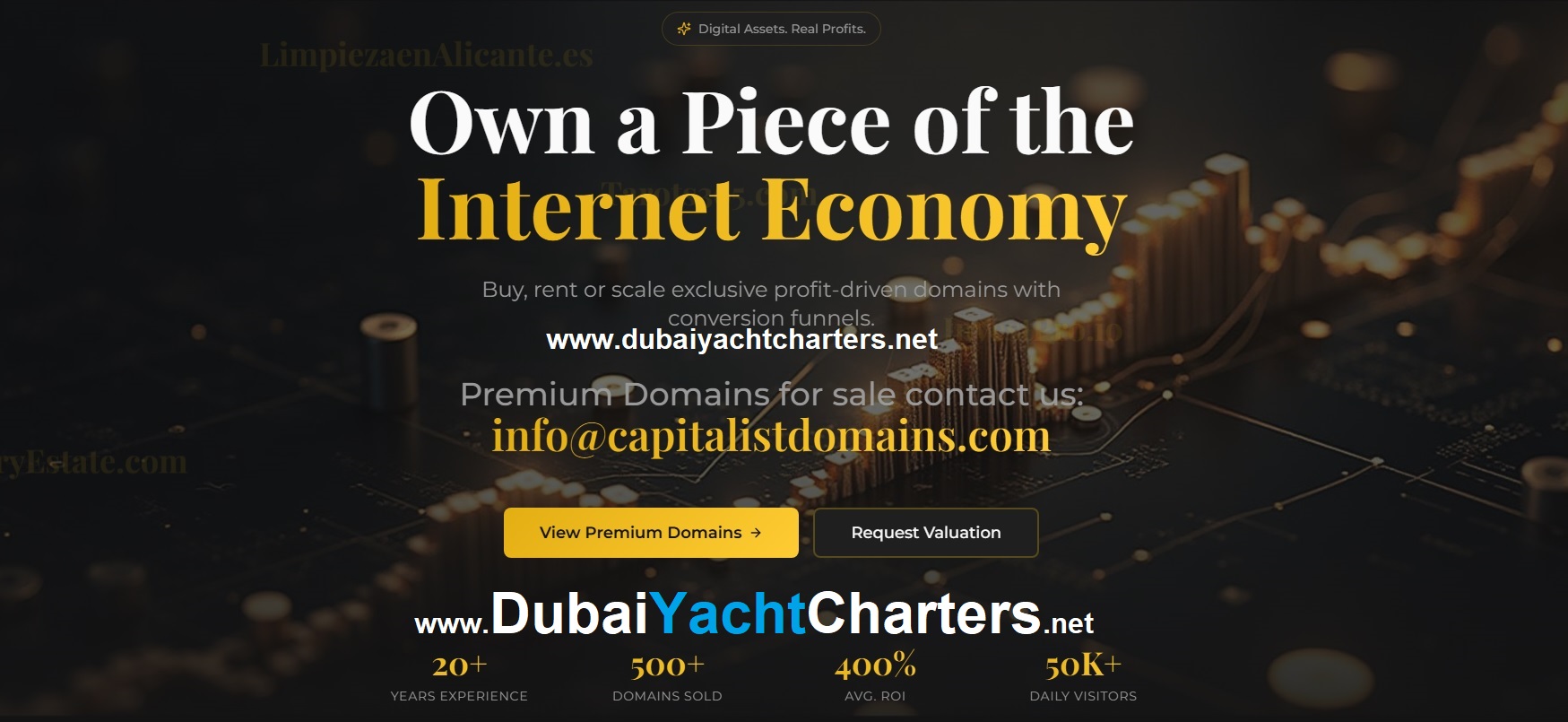 DubaiYachtCharters.net | Yacht Charters & Cruises in Dubai brand domain